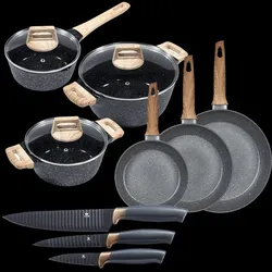 KING 9tlg. Vorteilsset ESSENTIAL inkl. Messer, Töpfe und Pfannen