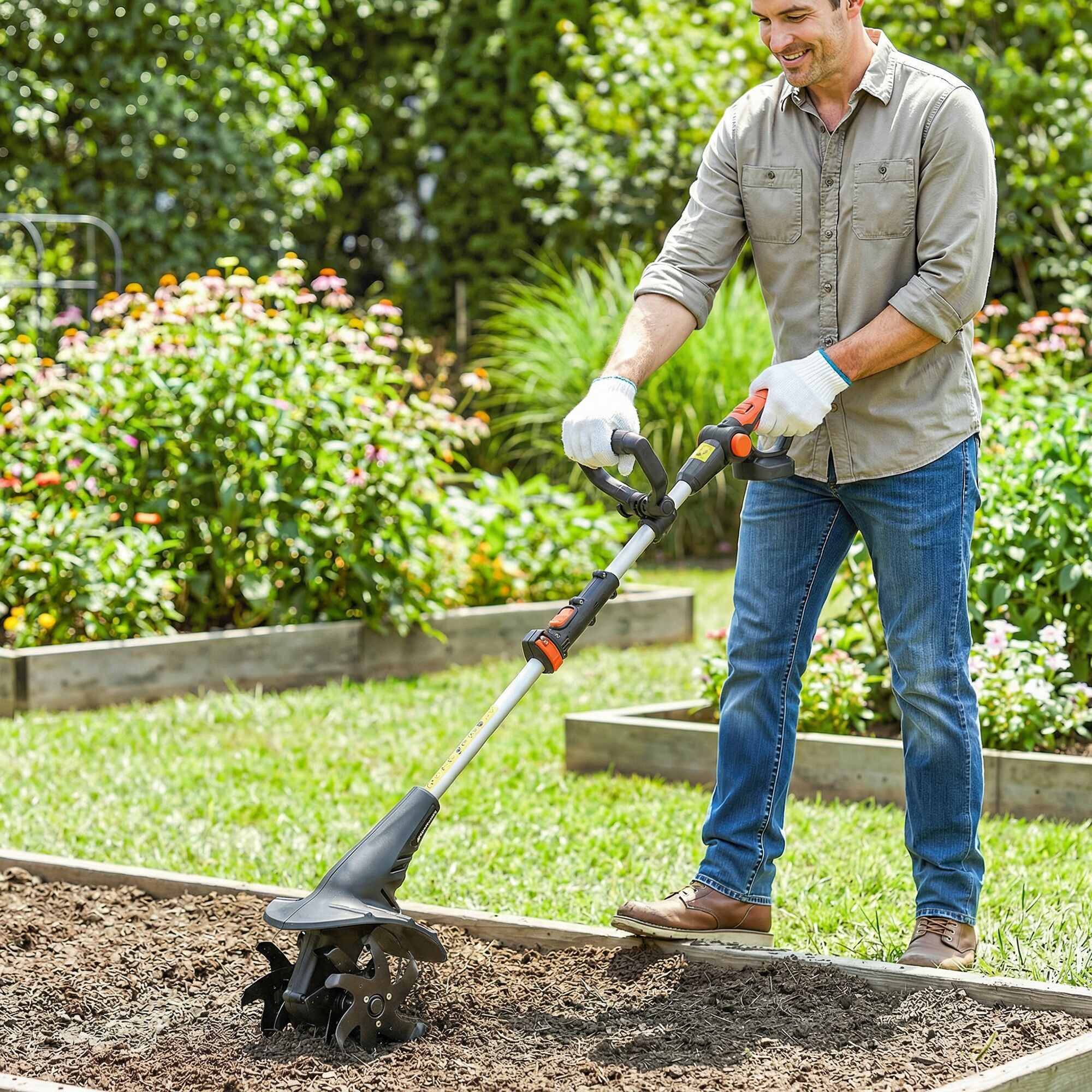 Altro Motocoltivatore Da Giardino, Larghezza 20 Cm, Profondità 18 Cm (batteria E Caricabatterie Esclusi)