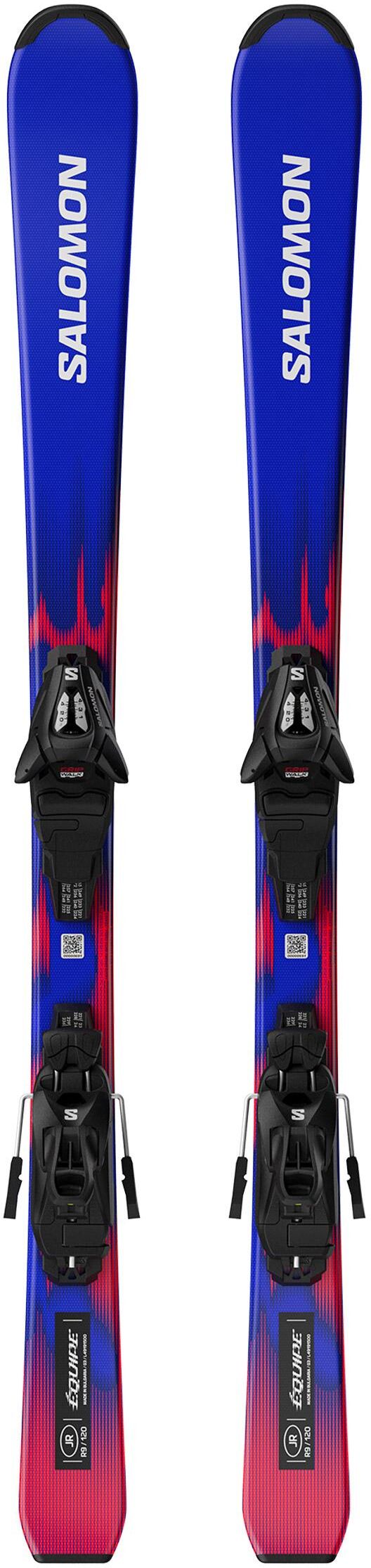 Salomon  - Pack Ski L Equipe Jr S - 120 + L C5 Gw J75 Black Silver - Ski