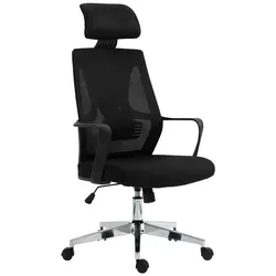 CLP Bürostuhl Kanab I Ergonomisch Mit Lendenwirbelstütze Und Verstellbarer Kopfstütze