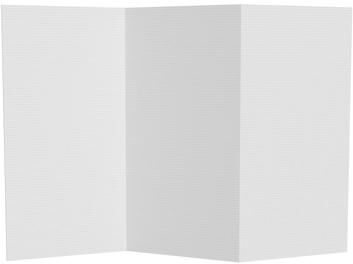 Red Lantern 3 ft. Short White Temporary Cardboard Folding Screen