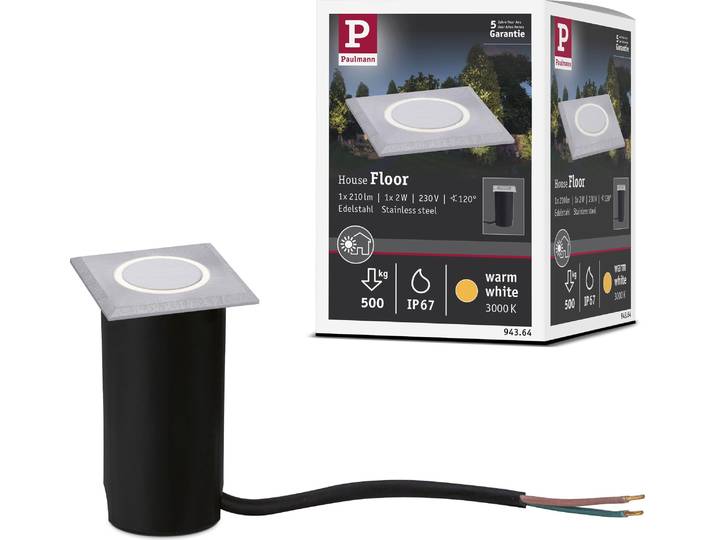 Paulmann House LED Bodeneinbauleuchte Warmweiß