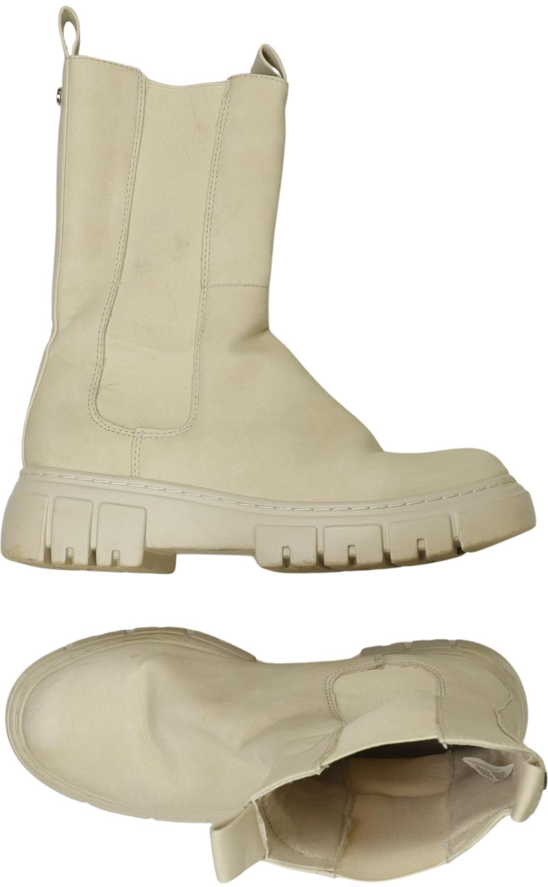 Catwalk Damen Stiefel, Cremeweiß, Gr. EU 36, Kunstleder - Second Hand