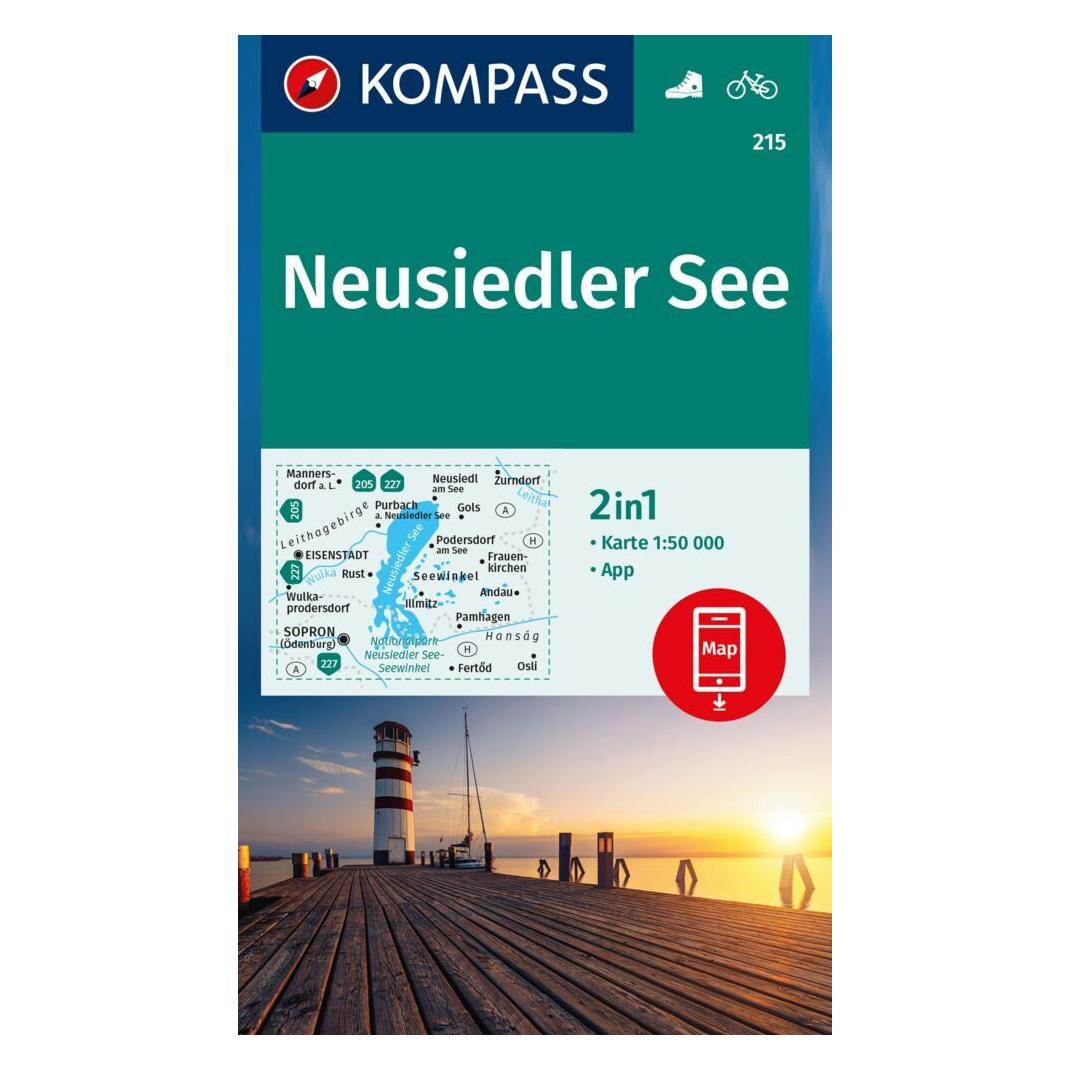 Kompass Wanderkarte 215 Neusiedler See 1:50.000 (30381244)