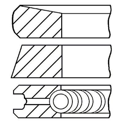 FAI AUTOPARTS Kolbenringsatz PR20-000 für NISSAN