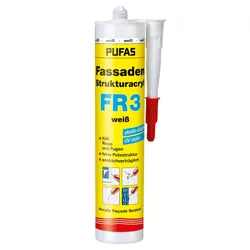 PUFAS Fassaden-Strukturacryl FR 3 weiss 310 ml