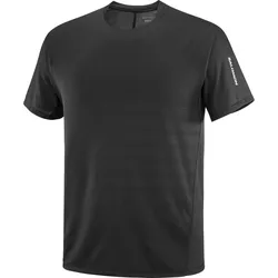 Salomon Herrenshirt Sense Aero SS Tee GFX - schwarz / M