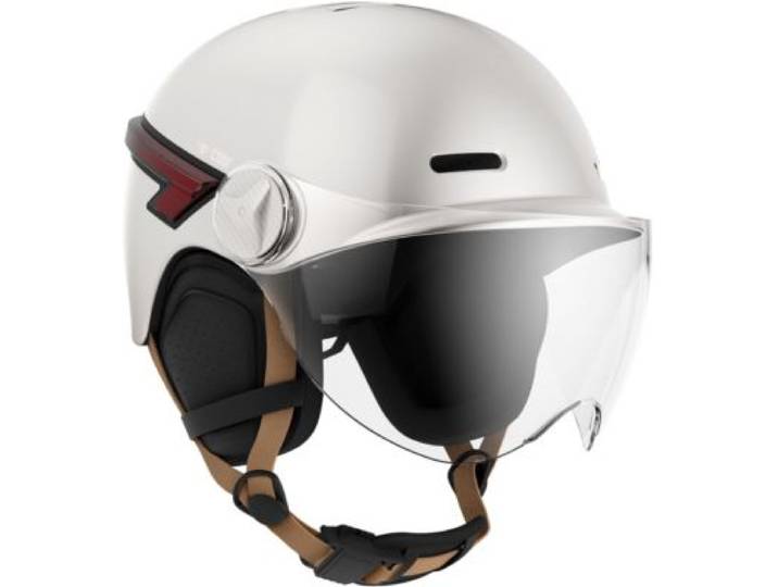 Casr - Casque Trottinette Led Glow Crème Taille M