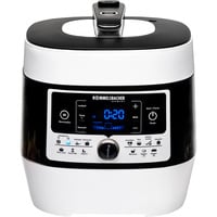 Dampfdruck- & Multikocher "MeinHans" weiß/schwarz, 1.000 Watt, 6 Liter