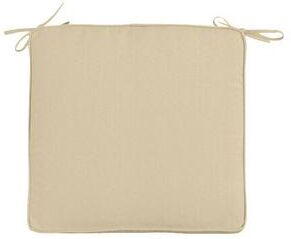 Replacement Chair Cushion - 19.5x18.5 - Box Edge, Canvas Sand Sunbrella - Ballard Designs