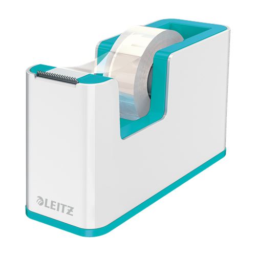 LEITZ Tischabroller WOW Duo Colour perlweiß/eisblau