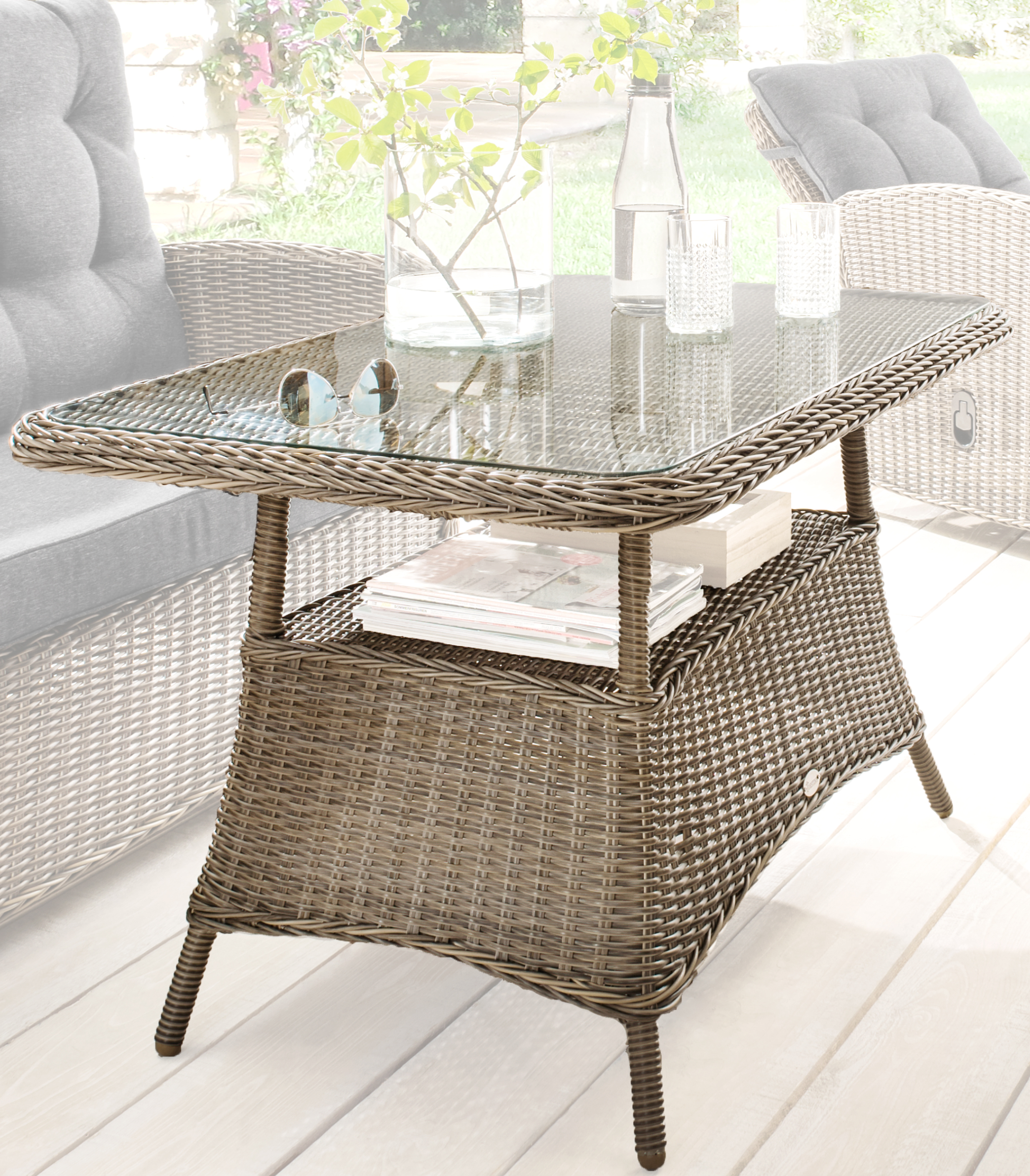 Destiny Gartentisch Casa / Merano 120x77x66cm, vintage grau