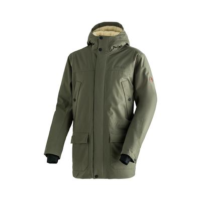 Funktionsjacke MAIER SPORTS "SENNE", Herren, Gr. 52, grün (moosgrün), 100% Polyester, Jacken Funktionsjacke, Herren Outdoor-Jacke, wind/wasserdicht, 6 geräumige Taschen