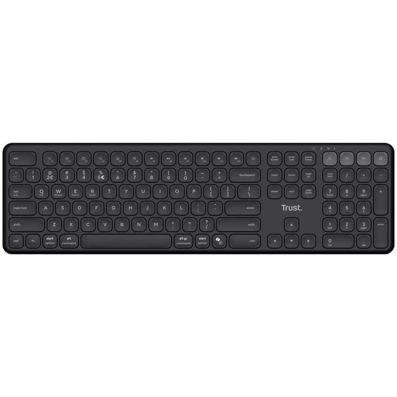 Trust Vaiya Multidevice Wireless Toetsenbord AZERTY Zwart