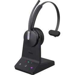 Yealink WH 64 Microsoft Teams (Kabellos, USB-C, Microsoft Teams), Office Headset, Schwarz