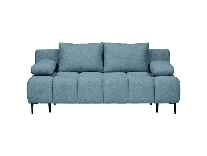 Mid.you Schlafsofa, Blau, 2-Sitzer, Füllung: Hohlfaser,Hohlfaser, 204x90x95 cm, Liegefunktion, Wohnzimmer, Sofas & Couches, Schlafsofas, Schlafsofas mit Bettkasten