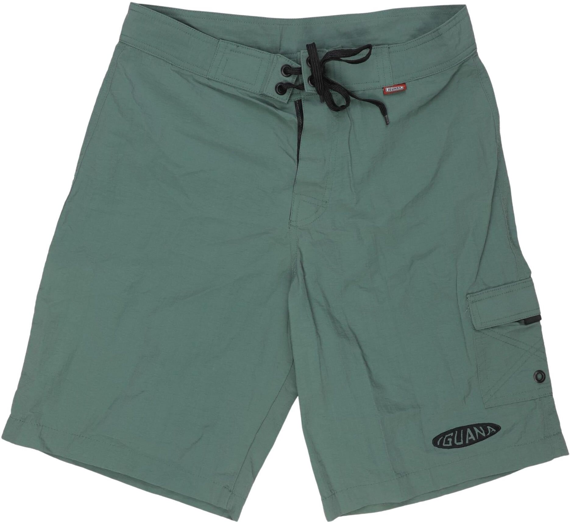Iguana Herren Shorts, Grün, Gr. W31, Synthetik - Second Hand