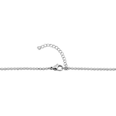 Kette ohne Anhänger ADELIA´S "Halskette mit Anhänger – aus Edelstahl", silber, Halsketten, Damen, 43cm, Edelstahl, Zum Verschenken – passend für viele Anlässe