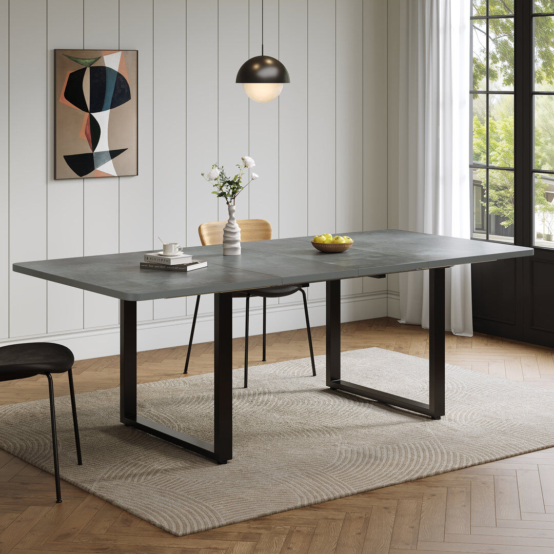 Brayden Studio 220 cm Dining Table Grey