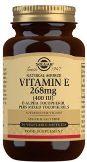 SOLGAR VITAMIN E 268 mg Kosttilskud 50 stk