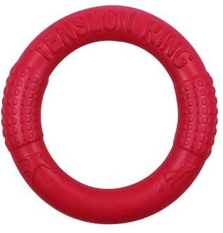 Uplifted Finds Floating Water Dog Toy Training Ring For Interactive Play And Chewing 17 Cm red