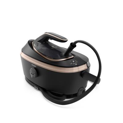 PHILIPS Dampfbügelstation "PerfectCare 8000 Series PSG8300 in 2 Farben", schwarz (psg8300, 80 schwarz, gold), Dampfbügelstationen, 3.120 Watt, OptimalTemp & TurboPower-Dampfmotor, 850 gr Dampfstoß