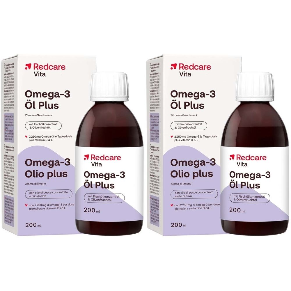 Redcare Vita Omega-3 Öl Plus x2 2x200 ml