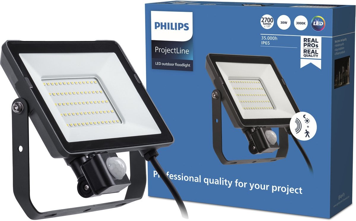 Philips ProjectLine LED Floodlight voor de tuin - 30 W - Warmwit licht