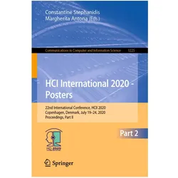 HCI International 2020 - Posters, Fachbücher