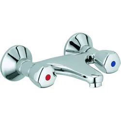 KLUDI STANDARD CARE Wandarmatur, Gussauslauf, chrom, 320040508