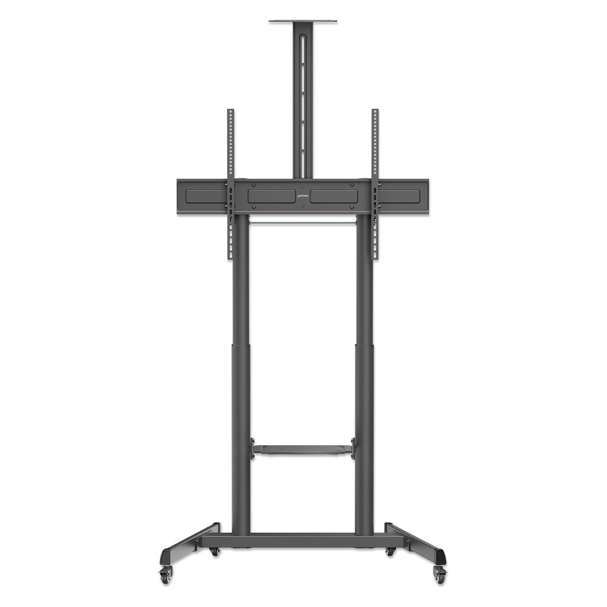 Manhattan Multimedia TV-Ständer auf Rollen, werkzeuglos höhenverstellbar, für 60" bis 120" Grossbildschirme (120 kg, 60" - 120") (462709)