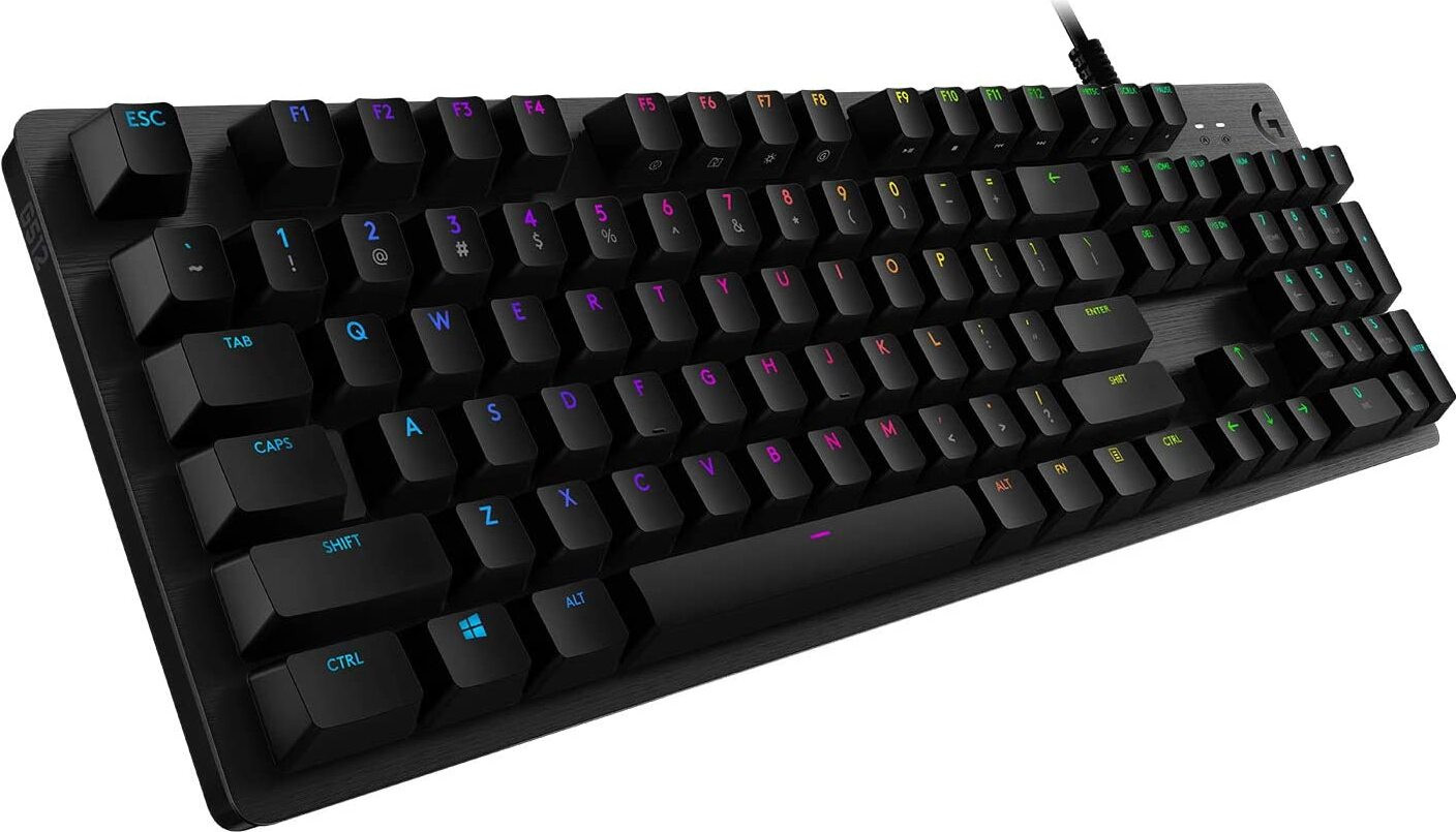 Logitech Gaming G512 Toetsenbord met GX Brown Tactiele Switches en Achtergrondverlichting in Koolstofvezel