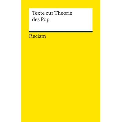 Texte zur Theorie des Pop, Taschenbuch von , Reclam, Philipp, 978-3-15-019035-7