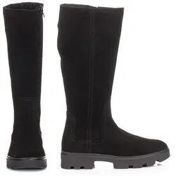 VITAFORM Damen-Stiefel Veloursleder Stretcheinsatz Sohle Antonia