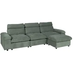 Carmen POKO Ecksofa – Grün