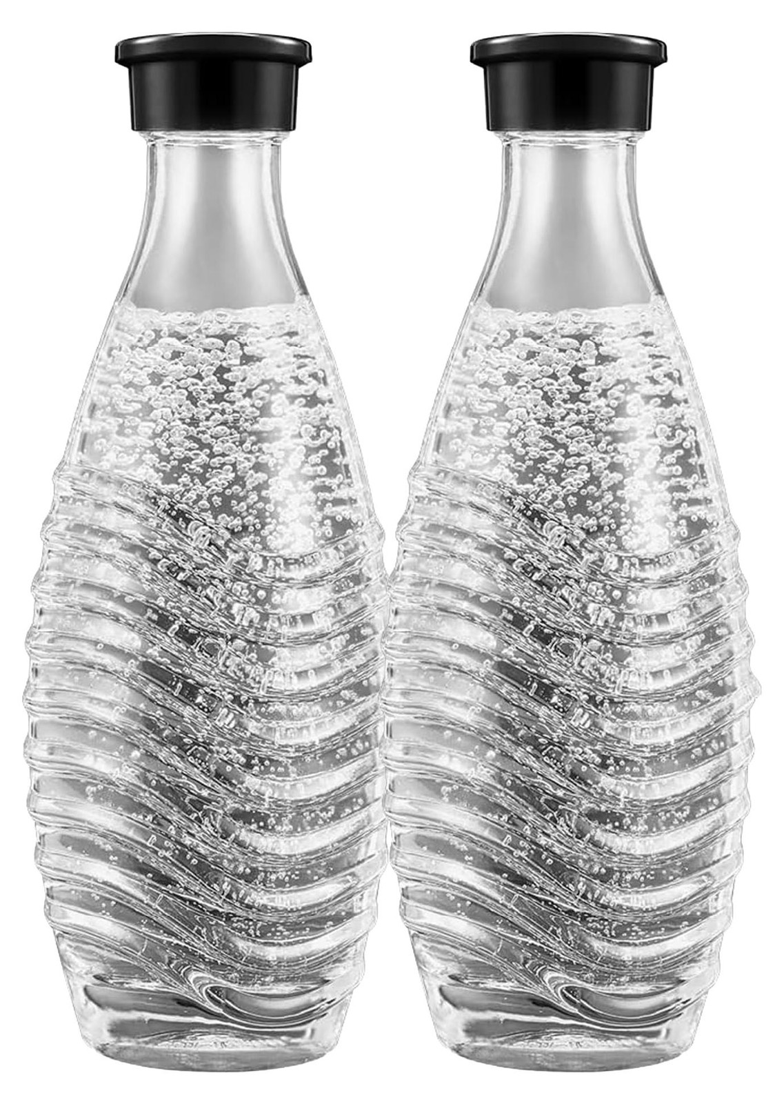 SodaStream Crystal glazen waterkan, 0,7 liter, set van 2