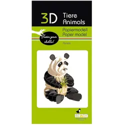 3D Tiere Papiermodell - Panda
