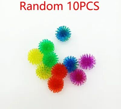 Inspire Daily Merch Interactive Pet Cat Bouncy Ball Toy Soft Tip, Colorful Chew Accessory For Fun Play random 10pcs