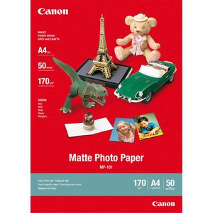 Canon Fotopapier MP-101 MattePhoto, für Inkjet, A4, 170 g/m², matt, 50 Blatt