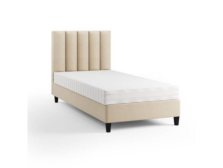 Margaret Hadas24 Boxbett Kongo 80x200 cm, Kinderbett, beige, Beige, Holz, Kunststoff, 80x200 cm, Schlafzimmer, Betten, Boxspringbetten