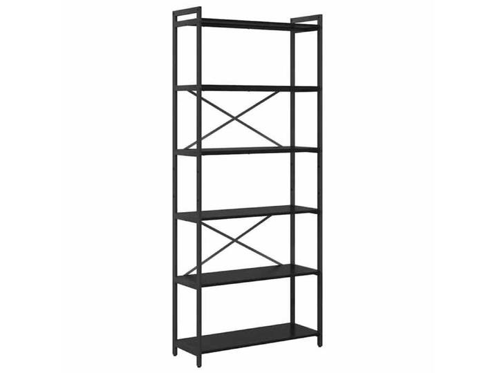 Étagère - - bois d'ingénierie - chêne noir - 80 x 30 x 189 5 cm(494213)