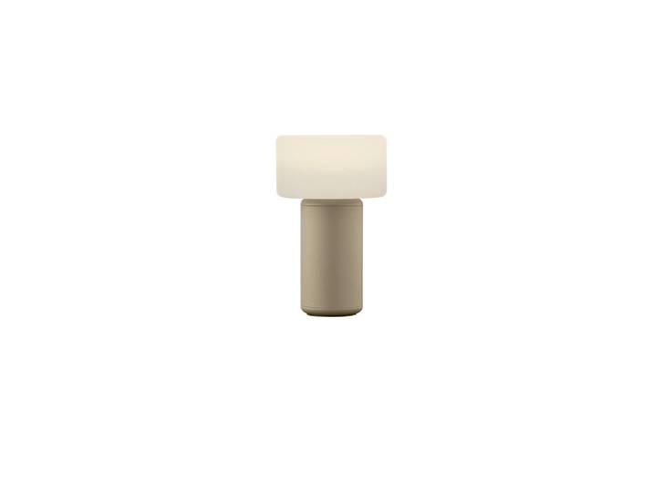 Hell Akku-Tischleuchte Tiny, Greige, Metall, rund, 13.5 cm, Europäischer Sicherheitsstandard, tragbar, Lampen & Leuchten, Innenbeleuchtung, Tischlampen, Akku-Tischlampen