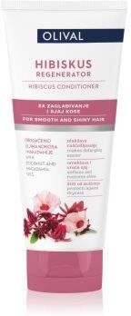 Olival Hibiscus condicionador regenerador para cabelo brilhante e macio 200 ml. Hibiscus