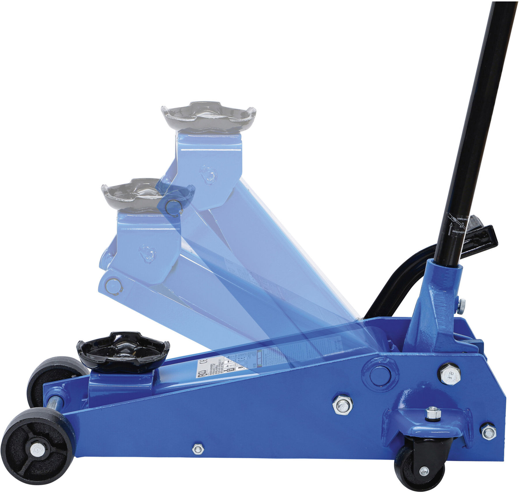 BGS Rangier-Wagenheber hydraulisch 3 t mit Schnellhubpedal ; BGS technic (9251)