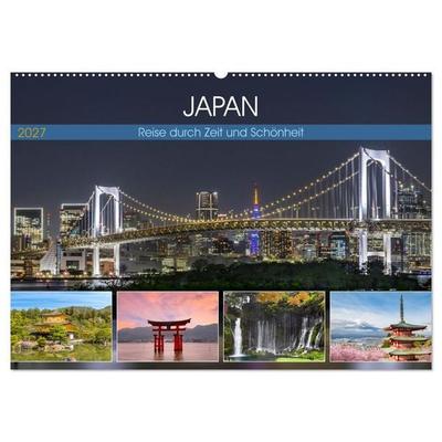 JAPAN Reise durch Zeit und Schönheit (Wandkalender 2027 DIN A2 quer), CALVENDO Monatskalender