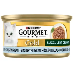Purina Gourmet Gold Succulent Delights mit Meeresfisch 85g