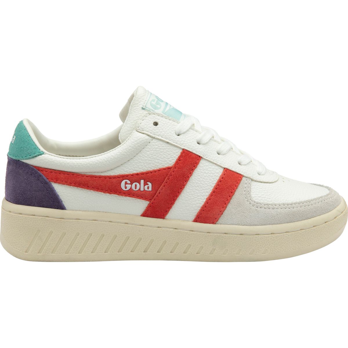 Gola Grandslam Trident Sneaker Women white/coral/sea mist (LU) 8 CLA415-LU-8-whitecoralseamist