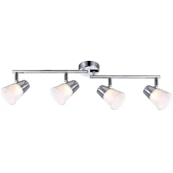 LED Deckenlampe Deckenleuchte Wohnzimmerlampe Schwenkbar Chrom H 15,5 cm