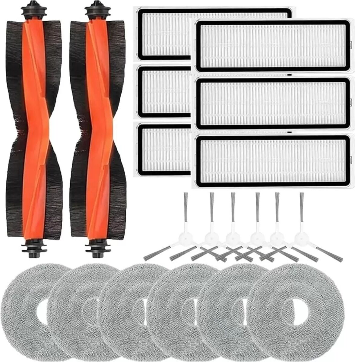 INF Kit de 20 pièces de rechange compatible avec l'aspirateur robot Xiaomi S20 Plus