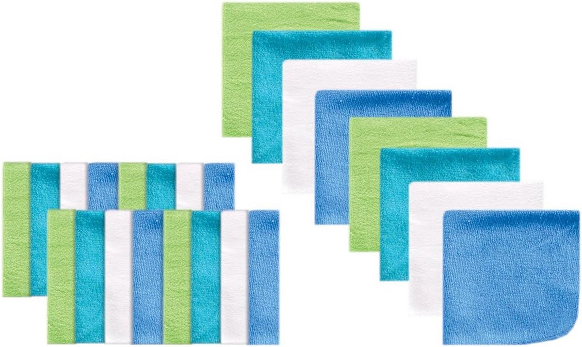 Set van 24 zachte en absorberende washandjes voor baby's